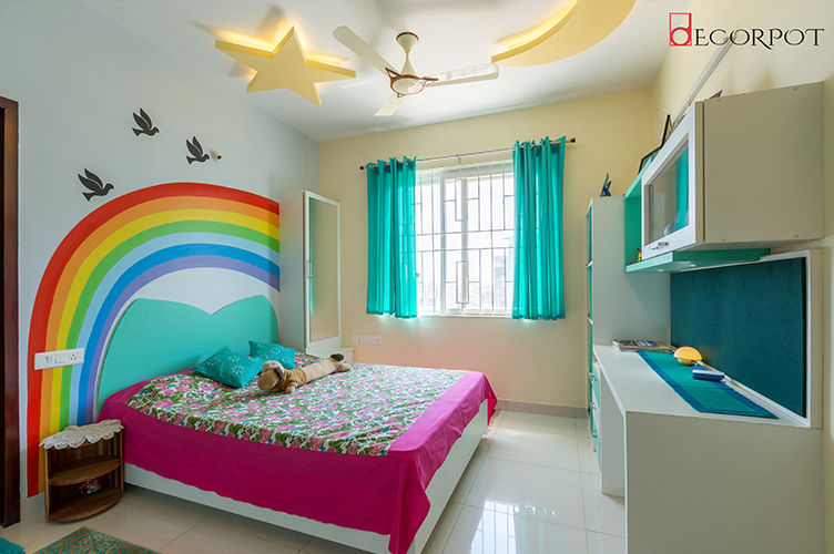 Bedroom Interior Design-KBR-4BHK, Bellandur, Bangalore